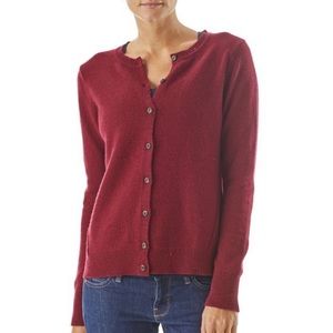 Patagonia blue grey button up cardigan sweater
